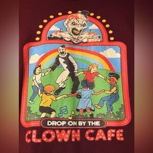 Terrifier - Art - Clown Cafe unisex burgundy XL shirt